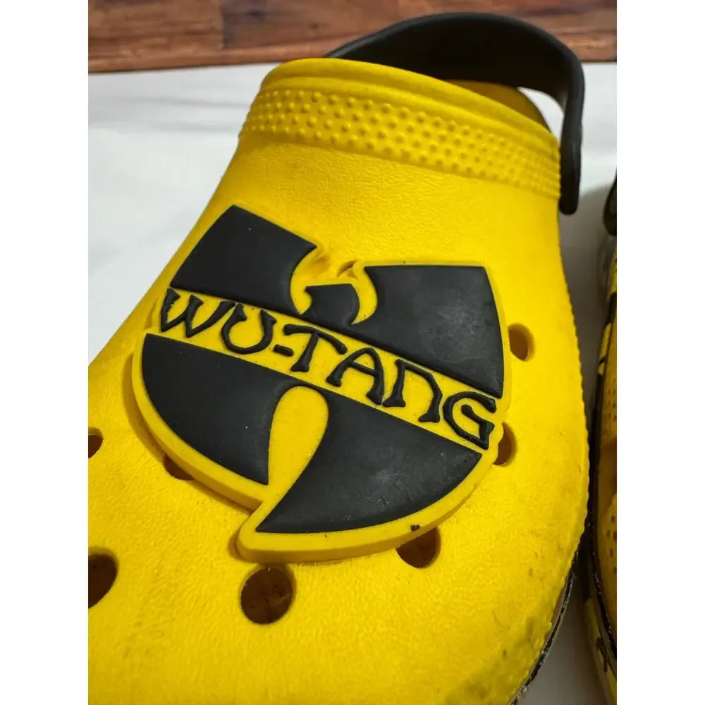 Classic Crocs Wu-Tang Clan Kids Size J1 Yellow Black Clog